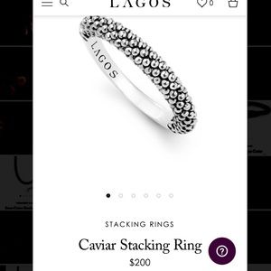 LAGOS Signature Caviar Stacking Ring
